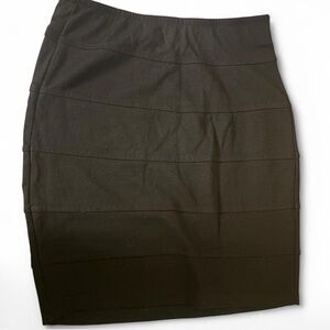 Popular Basics Black Pencil Skirt